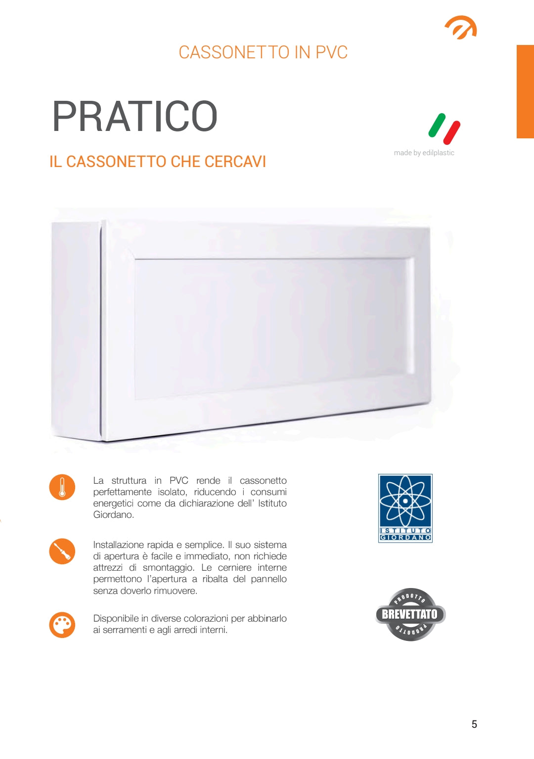 CASSONETTO IN PVC
